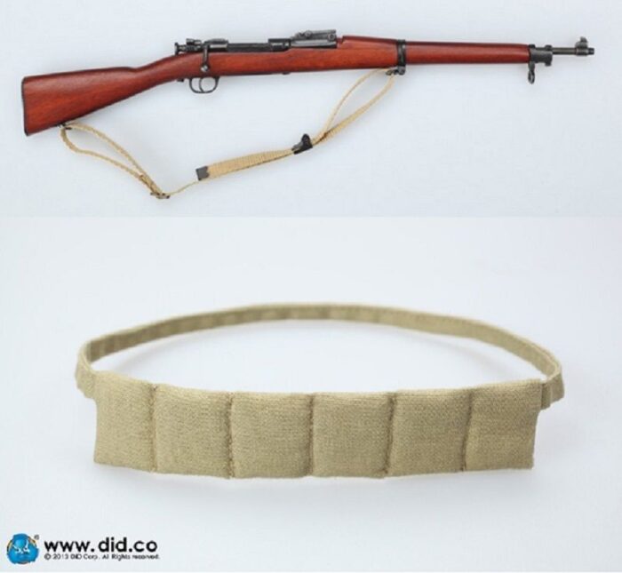 DID 1/6 US WW I BUCK JONES RIFLE M-1903 & BANDOLEER Springfield Rifle 1917