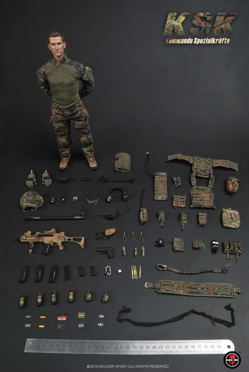 1/6 Scale Soldier Story Action Figures Kommando Spezialkrafte GPS & Pouch 