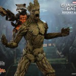 ROCKET AND GROOT Sixth Scale Figure Set by Hot Toys Guardians of the Galaxy - Movie Masterpiece Series