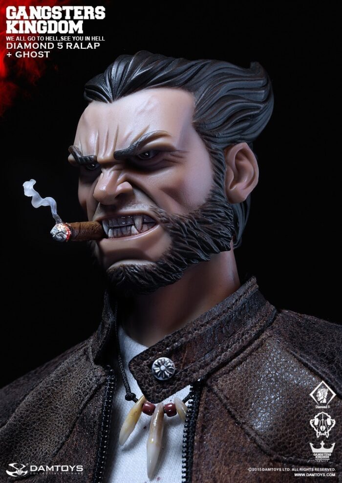 DAM TOYS GANGSTERS KINGDOM DIAMOND 5 - RALAP & THE WOLF GHOST 1/6 SCALE ACTION FIGURE GK011 - Image 2