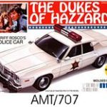 THE DUKES OF HAZZARD SHERIFF ROSCO'S POLICE CAR 1:25 MPC MODEL PRODUCTS CORP 707L 2016