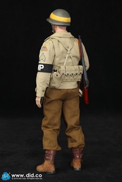 BROWN DID 1/6 SCALE WWII AMERICAN SCARF FROM BRYAN MILITARY POLICE A80116 