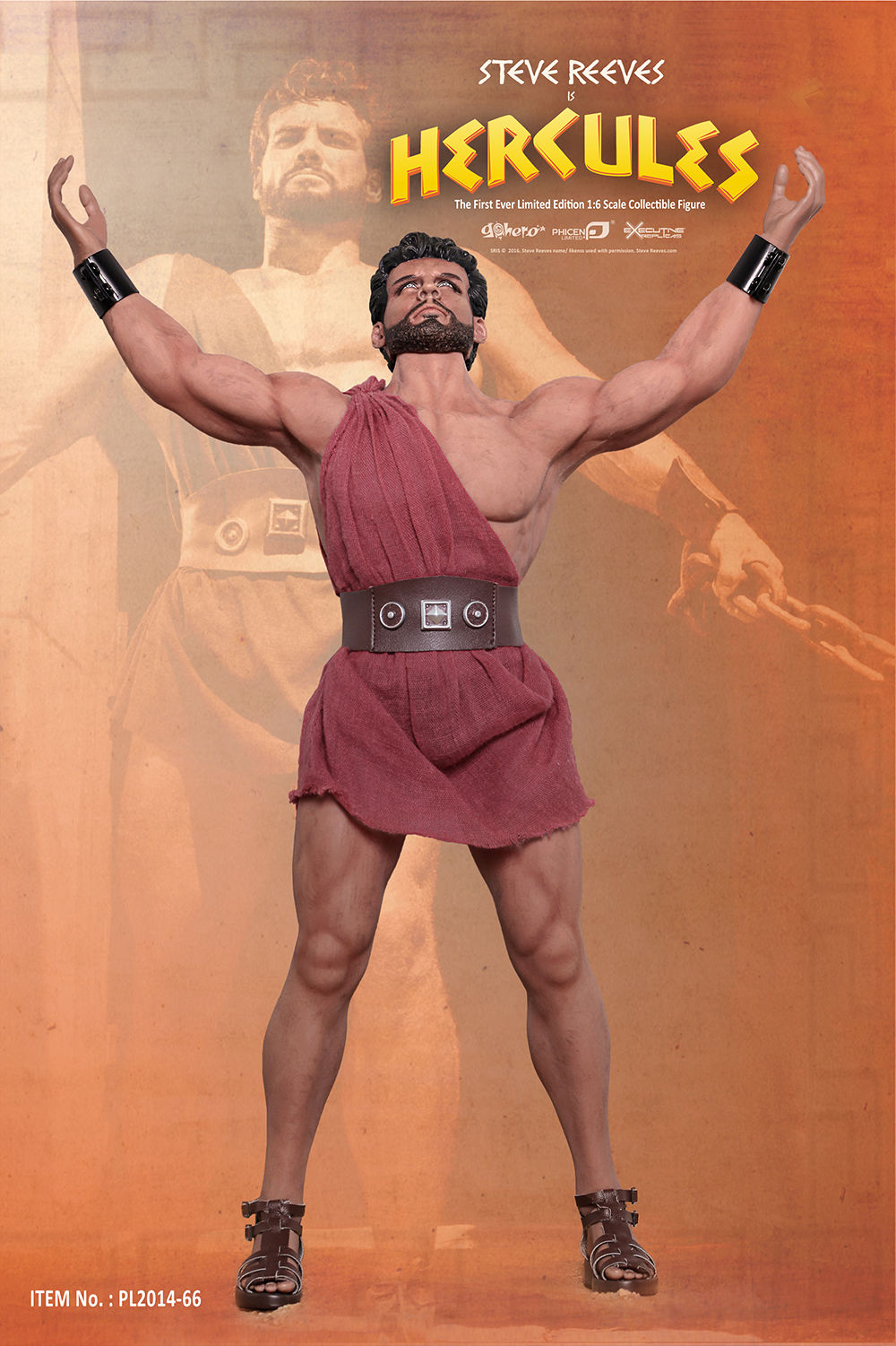 Phicen 1st Ever Steve Reeves 1/6 Scale Hercules Seamless Action Figure 2014-66 - Image 2