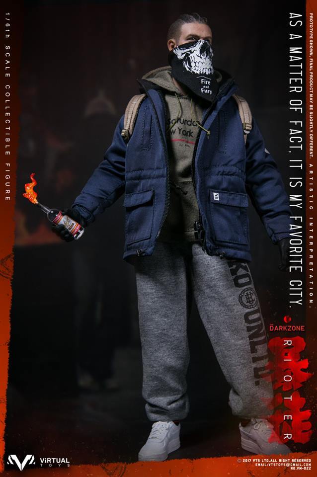 Backpack 1/6 Scale Darkzone Rioter VTS Action Figures 