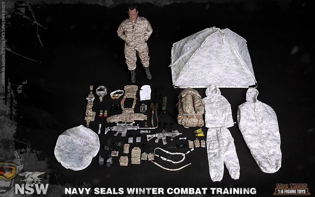 MINI TIMES TOYS US NAVY SEAL WINTER COMBAT TRAINING 1/6 SCALE ACTION FIGURE  M011