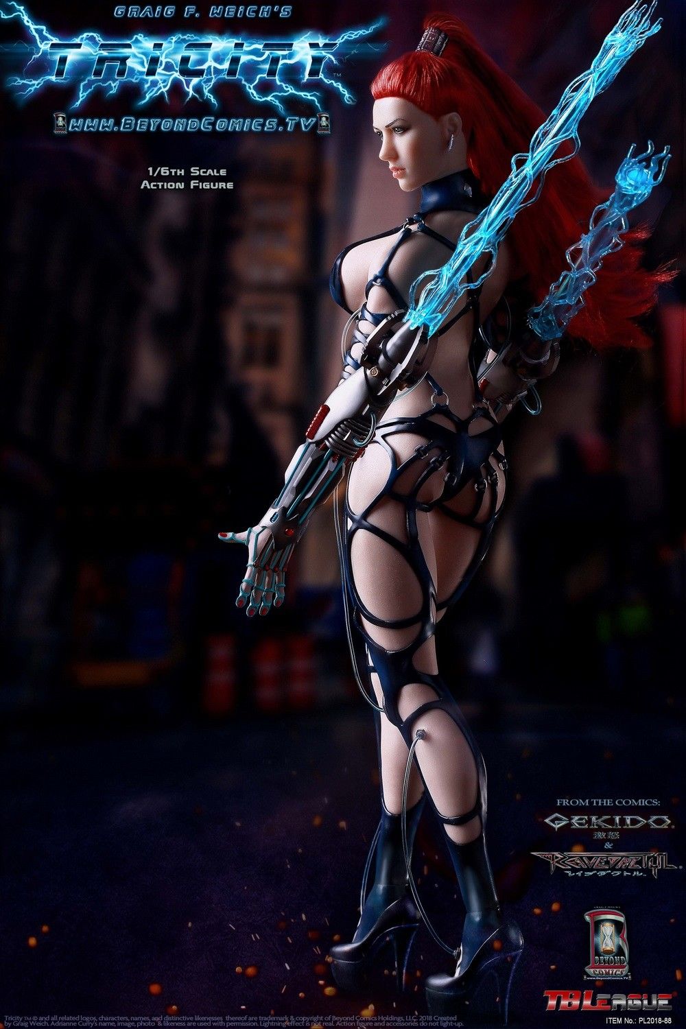 Adjustable Display Stand 1/6 Scale Phicen Tricity Goddess of Lightning 