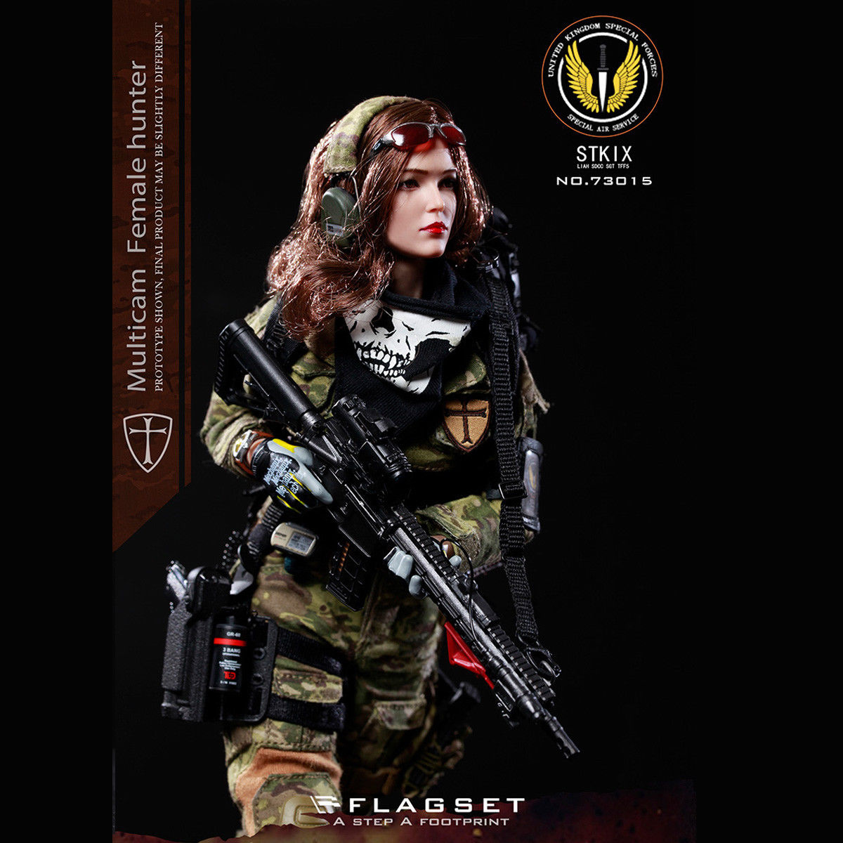 Y16-12 1/6 scale FS-73015 MC War angel-Angela gun flashlight 