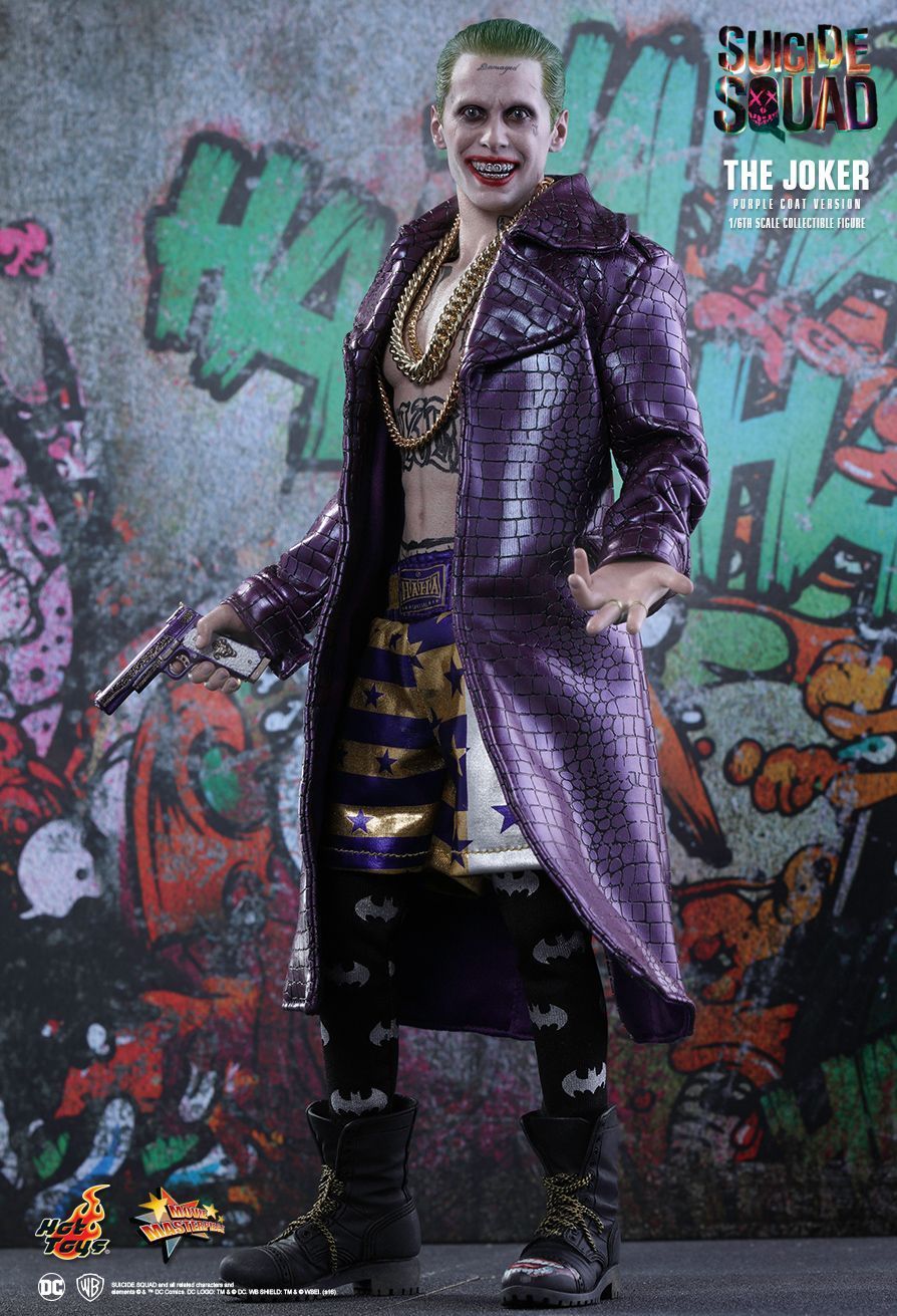 HOT TOYS 1/6 DC SUICIDE SQUAD MMS382 THE JOKER PURPLE COAT VERSION