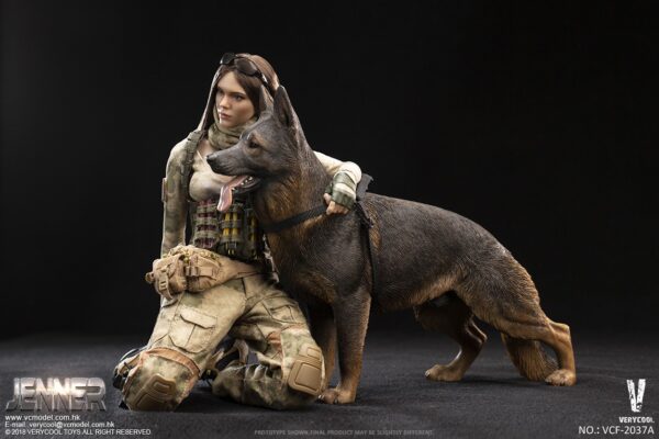 VERYCOOL TOYS FEMALE SOLDIER - JENNER 1/6 SCALE ACTION FIGURE SET TWO  FIGURES + DOG VCF-2037 RARE SET · Fairway Hobbies