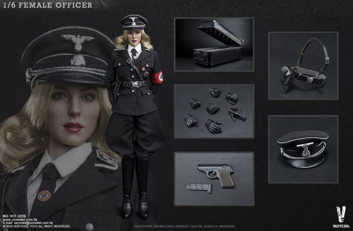 VERYCOOL TOYS FEMALE SS OFFICER 1/6 SCALE ACTION FIGURE VCF-2036 - Image 2