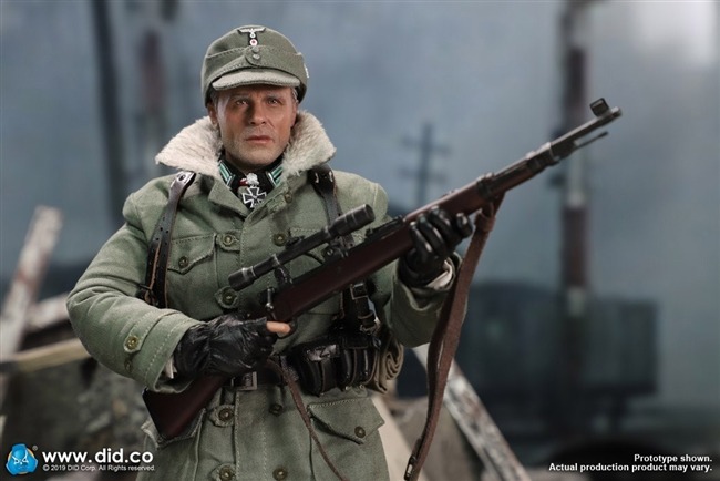 DID WWII German sniper major Konig black gloves 1/6 toys 3R soldier alert Joe 