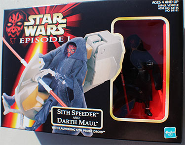 Sith Speeder and Darth Maul Action Figure for sale online Hasbro Star Wars Episode I 
