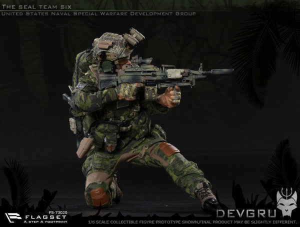 1:6 Scale FLAGSET FS-73020 The Seal Team Six DEVGRU Male Solider Action Figure 