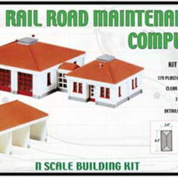 Model Power N Scale Railroad Maintenance Complex Buildings Kit 1584