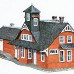 N Scale Model Power Model Erie R.R. Station 1501