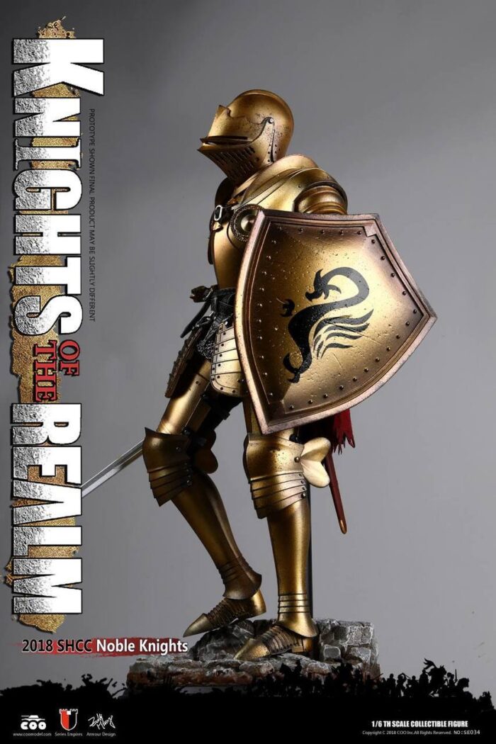 COOMODEL DIE-CAST ALLOY EMPIRES SERIES: KNIGHTS OF THE REALM - SHCC 2018 EXLCLUSVIE NOBLE KNIGHT 1/6 SCALE ACTION FIGURE SE034 - Image 4