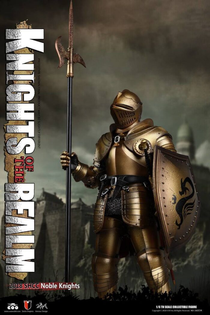 COOMODEL DIE-CAST ALLOY EMPIRES SERIES: KNIGHTS OF THE REALM - SHCC 2018 EXLCLUSVIE NOBLE KNIGHT 1/6 SCALE ACTION FIGURE SE034 - Image 8