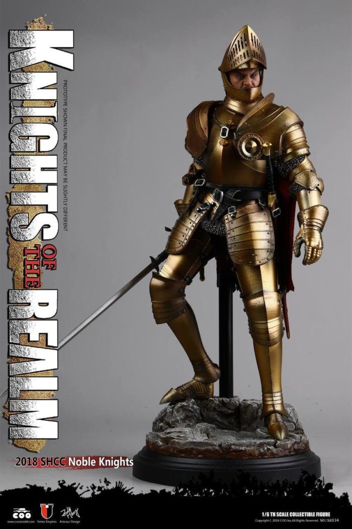 COOMODEL DIE-CAST ALLOY EMPIRES SERIES: KNIGHTS OF THE REALM - SHCC 2018 EXLCLUSVIE NOBLE KNIGHT 1/6 SCALE ACTION FIGURE SE034 - Image 9