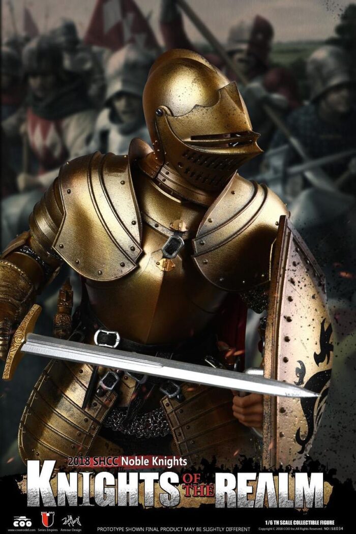 COOMODEL DIE-CAST ALLOY EMPIRES SERIES: KNIGHTS OF THE REALM - SHCC 2018 EXLCLUSVIE NOBLE KNIGHT 1/6 SCALE ACTION FIGURE SE034 - Image 10