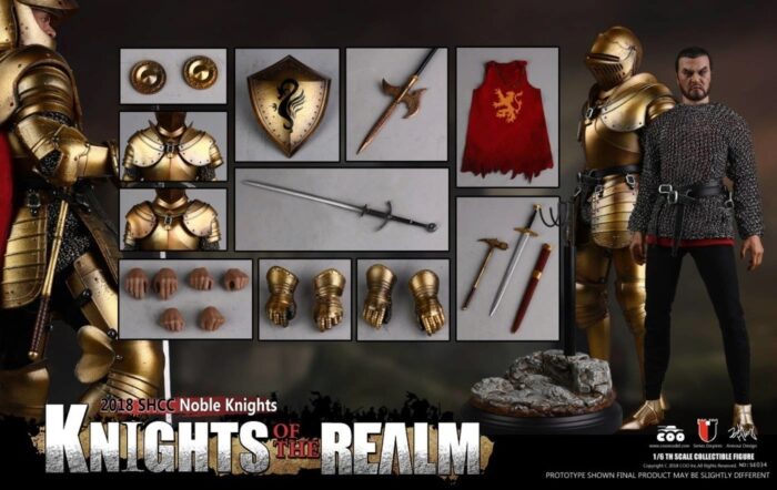 COOMODEL DIE-CAST ALLOY EMPIRES SERIES: KNIGHTS OF THE REALM - SHCC 2018 EXLCLUSVIE NOBLE KNIGHT 1/6 SCALE ACTION FIGURE SE034 - Image 13