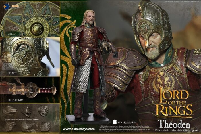 ASMUS TOYS THE LORD OF THE RINGS - THEODEN 1/6 SCALE ACTION FIGURE