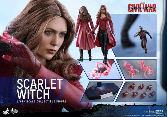 Hot Toys MMS370 Scarlet WITCH WANDA 1/6 Captain America CIVIL WAR sealed in brown shipper