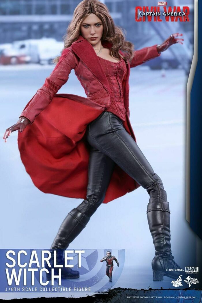 Hot Toys MMS370 Scarlet WITCH WANDA 1/6 Captain America CIVIL WAR sealed in brown shipper - Image 5