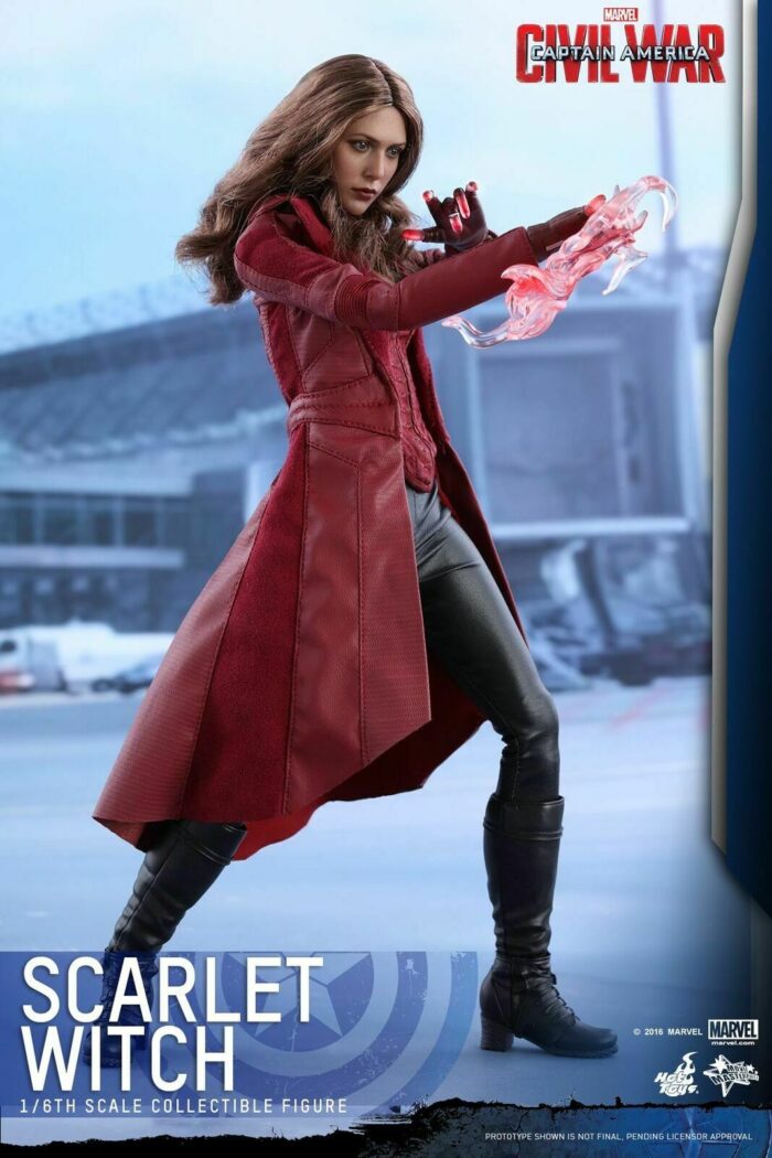 Hot Toys MMS370 Scarlet WITCH WANDA 1/6 Captain America CIVIL WAR sealed in brown shipper - Image 6