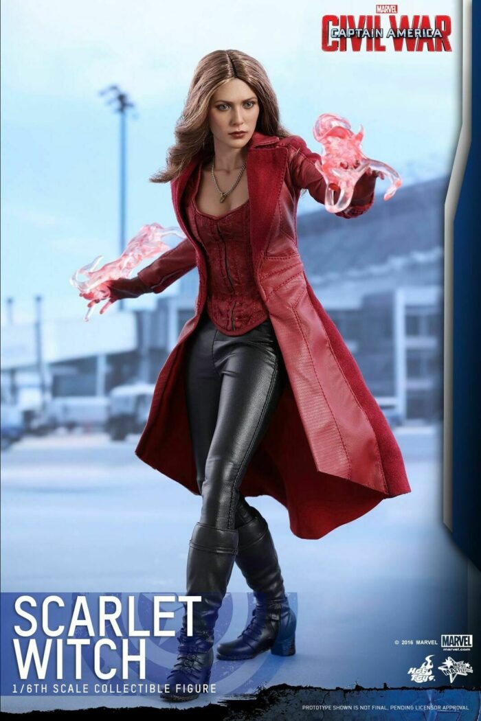Hot Toys MMS370 Scarlet WITCH WANDA 1/6 Captain America CIVIL WAR sealed in brown shipper - Image 7
