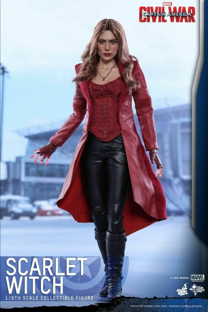 Hot Toys MMS370 Scarlet WITCH WANDA 1/6 Captain America CIVIL WAR sealed in brown shipper - Image 9