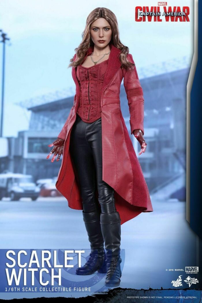 Hot Toys MMS370 Scarlet WITCH WANDA 1/6 Captain America CIVIL WAR sealed in brown shipper - Image 10