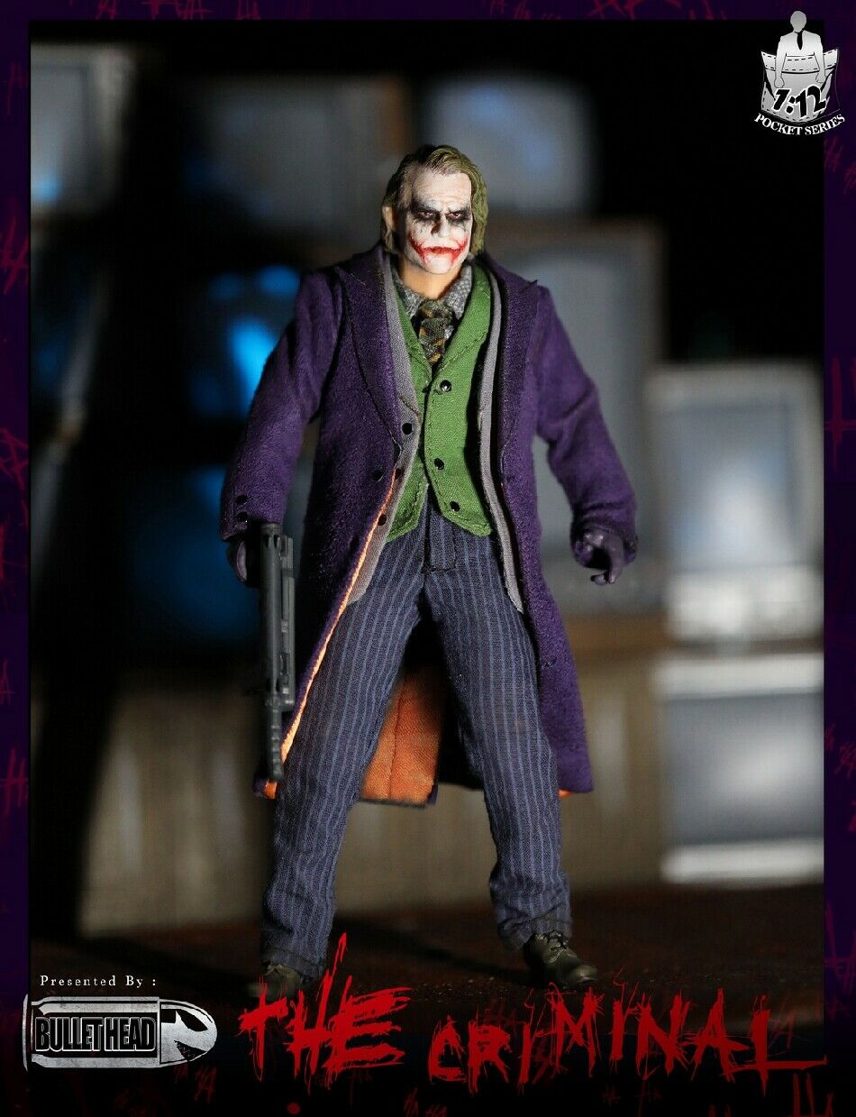 Details about   Bullet Head BH001 1/12th Joker The Criminal Action Figure Collectible In Stock 