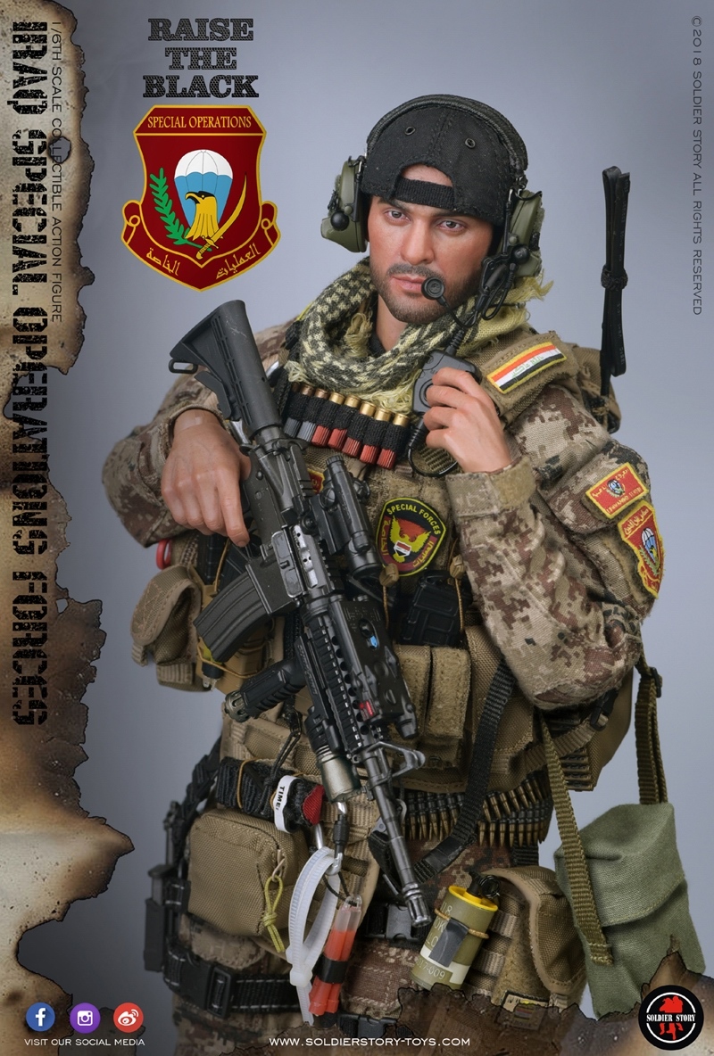 1/6 Scale ISOF SAW Gunner Bungee w/ Clip Soldier Story Action Figures