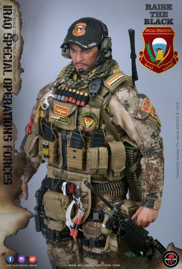 1/6 Scale ISOF SAW Gunner Bungee w/ Clip Soldier Story Action Figures