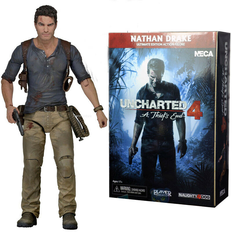 NECA Nathan Drake Uncharted 4 7" Action Figure Ultimate Movie Collection 
