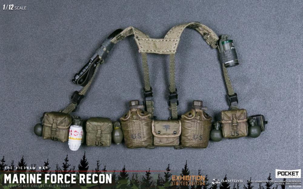 Marine Force Recon in Vietnam Pocket Elite Series 1/12 Scale