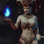 Court of the Dead Gethsemoni, The Dead Queen 1/6 Scale Action Figure BY TBLEAGUE , SIDESHOW COLLECTIBLES