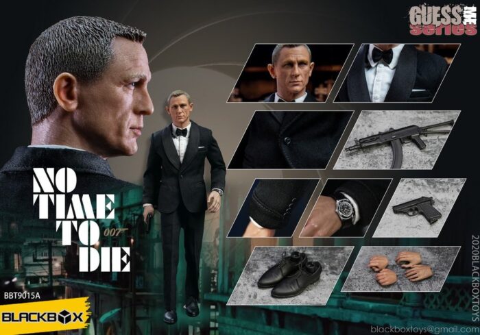 BLACKBOX TOYS BBT9015A 1/6 James Bond Black Suit Version Action Figure