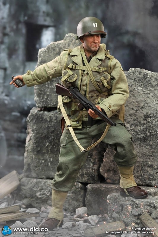 CAPTAIN MILLER - WWII US RANGER BATTALION SERIES 3 - DID 1/6 SCALE