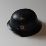 1/6 did german ss diecast metal black helmet loose