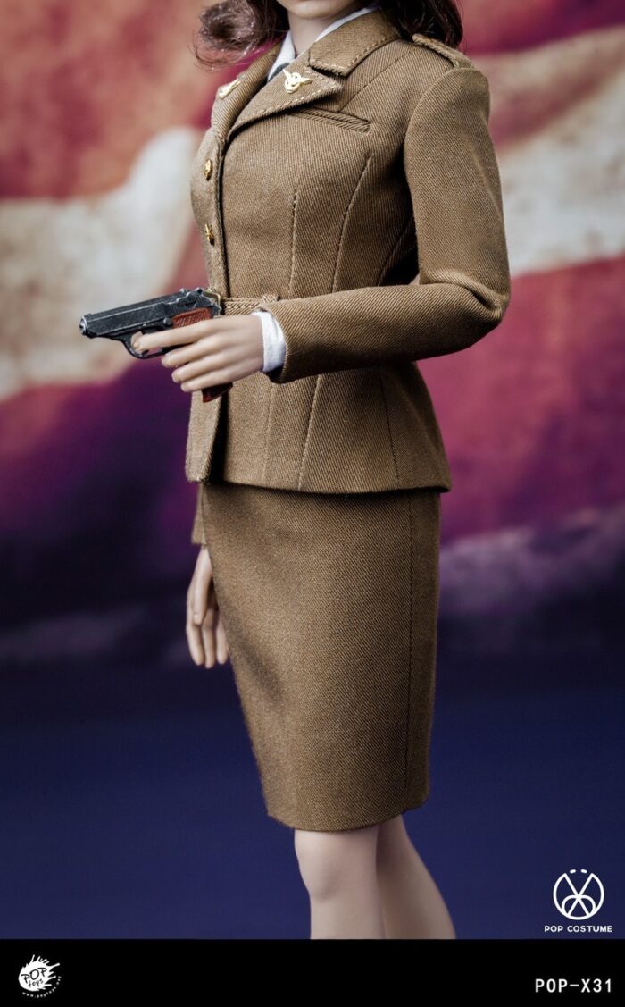 POPTOYS WWII US ARMY FEMALE AGENT UNIFORM 1/6 SCALE ACCESSORY SET POP-X31 - Image 3