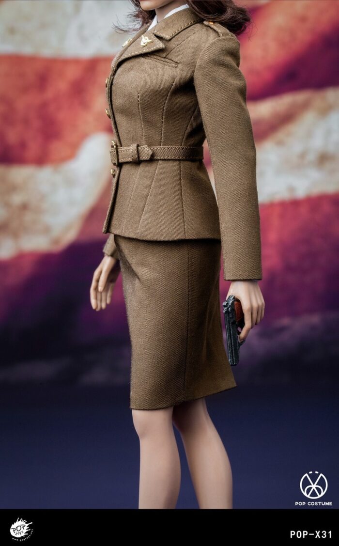 POPTOYS WWII US ARMY FEMALE AGENT UNIFORM 1/6 SCALE ACCESSORY SET POP-X31 - Image 4