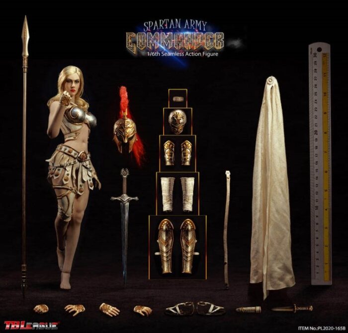 Silver Spartan Army Commander - TB League 1/6 Scale Figure PL-2020-165B phicen - Image 7