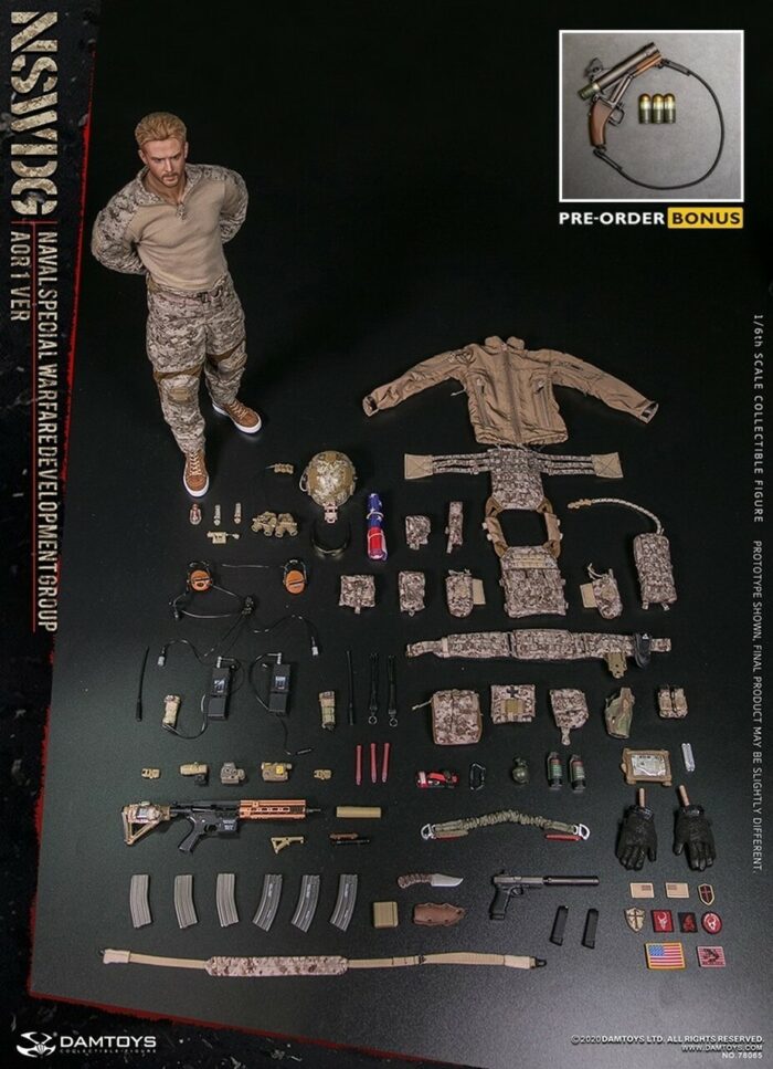 DAM TOYS 1/6 SCALE 12" MODERN AMERICAN (NSWDG) NAVAL SPECIAL WARFARE DEVELOPMENT GROUP, AOR1 VERSION DAM-78065 - Image 18