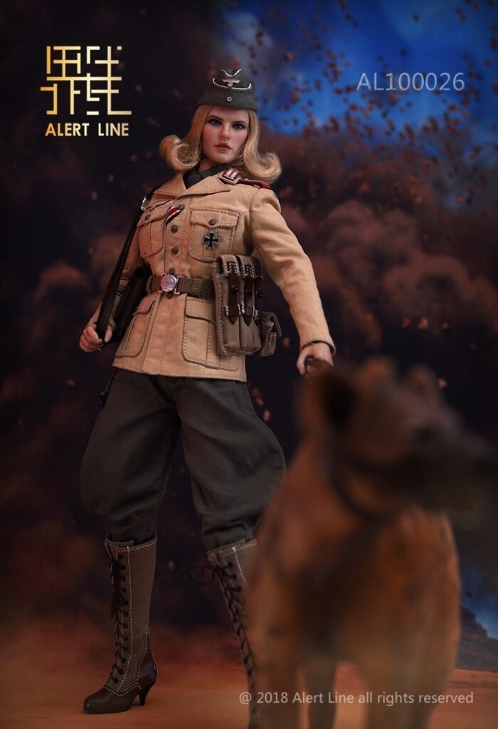 ALERT LINE WWII GERMAN AFRIKA FEMALE OFFICER 1/6 SCALE ACTION FIGURE AL100026 - Image 2