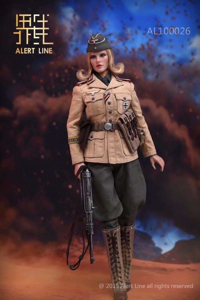 ALERT LINE WWII GERMAN AFRIKA FEMALE OFFICER 1/6 SCALE ACTION FIGURE AL100026 - Image 4