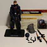 GI JOE COBRA 30TH BLUE INFANTRY TROOPER LOOSE COMPLETE with FILE CARD ver2    F2