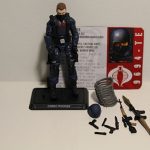 GI JOE COBRA 30TH BLUE INFANTRY TROOPER LOOSE COMPLETE with FILE CARD ver1   F2