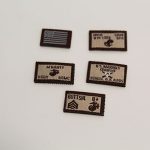 Damtoys 1/6  tactical helmet patch set (velcro attaching) loose  B9