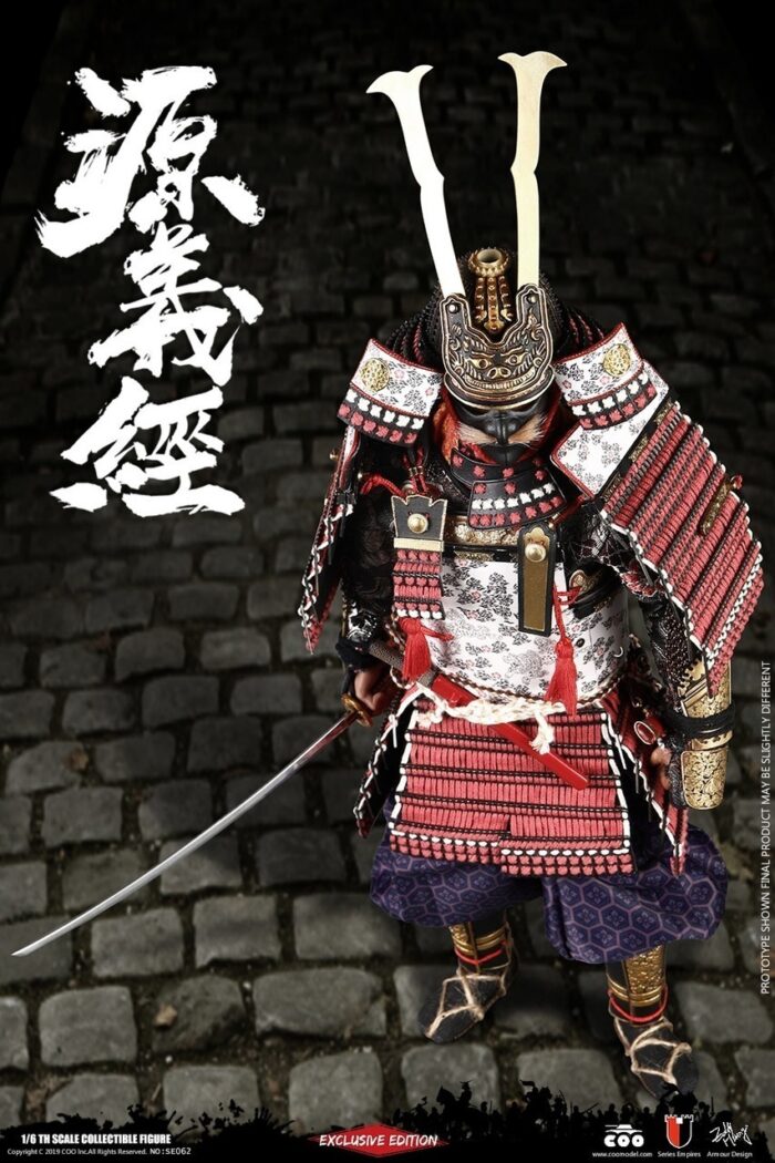 COOMODEL DIECAST ALLOY EMPIRES SERIES - MINAMOTO NO YOSHITSUNE 1/6 SCALE ACTION FIGURE EXCLUSIVE VERSION NO:SE062